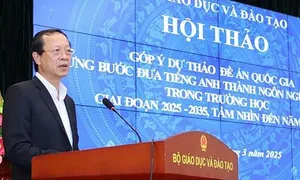 Dự kiến 100% học sinh học tiếng Anh như ngôn ngữ thứ hai vào năm 2035 Dự kiến 100% học sinh học tiếng Anh như ngôn ngữ thứ hai vào năm 2035